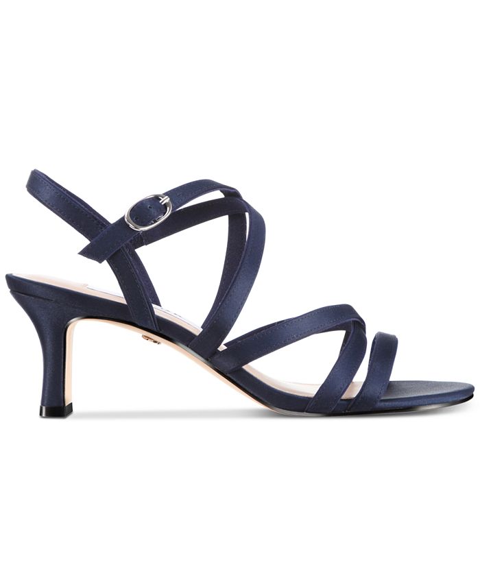nina genaya strappy evening sandals taupe