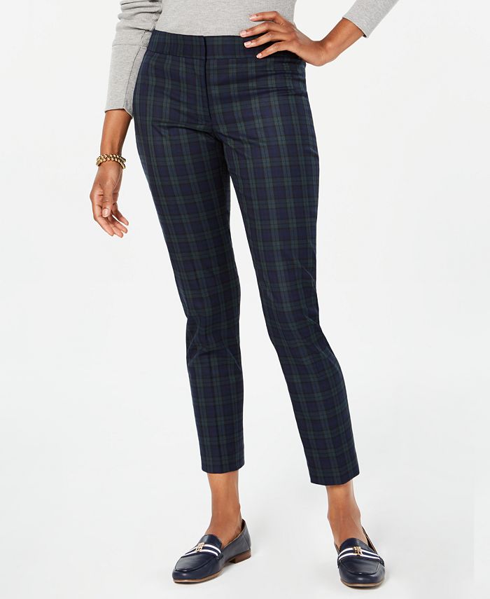 Tommy Hilfiger Printed Ankle Pants, Created for Macy's & Reviews ...
