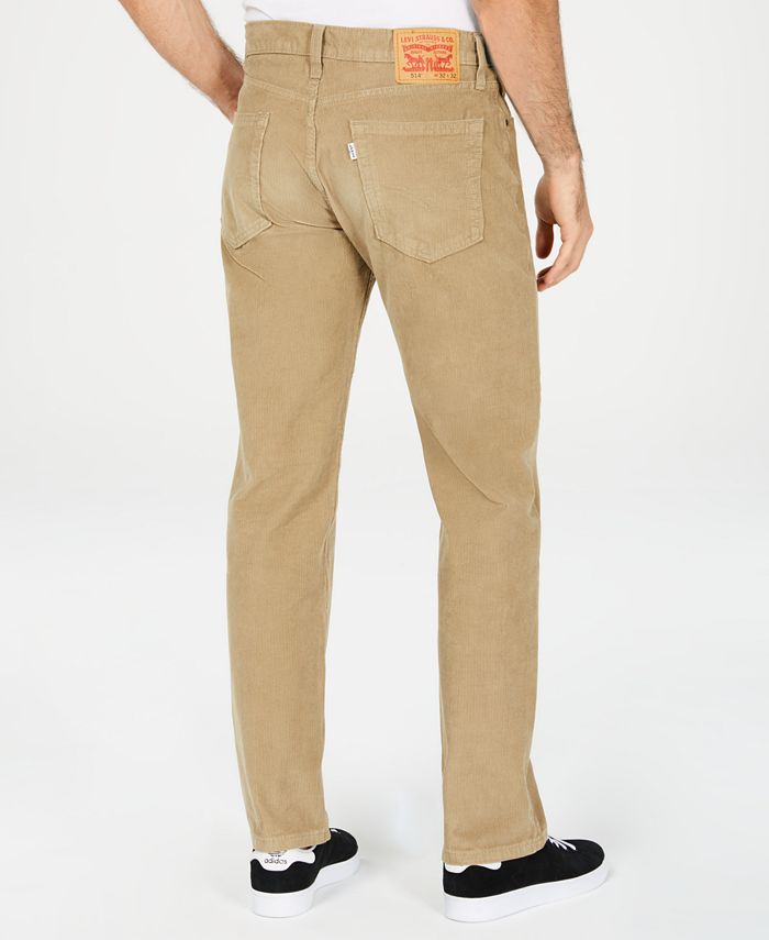 Levi's Men's 514 Straight-Leg Corduroy Pants - Macy's
