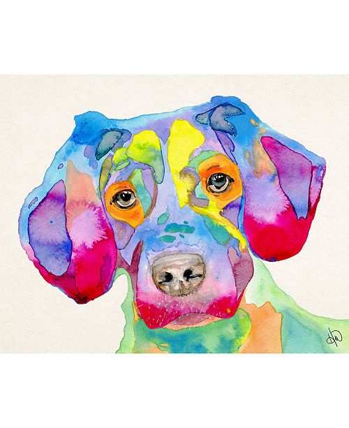Creative Gallery Colorful Becky Puppy Dog 24 X 36 Acrylic Wall