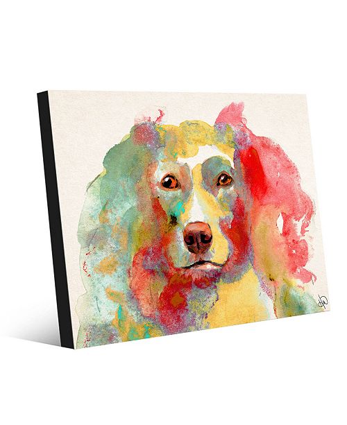 Creative Gallery Colorful Liberace Watercolor Dog 24 X 36