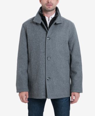 wool blend car coat men