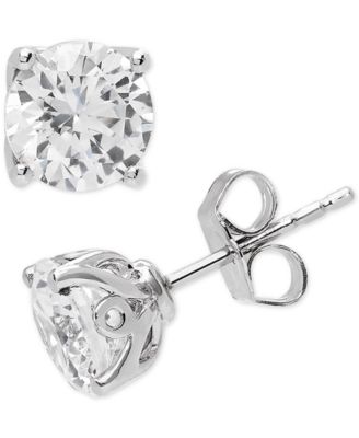 2 carat lab created diamond earrings