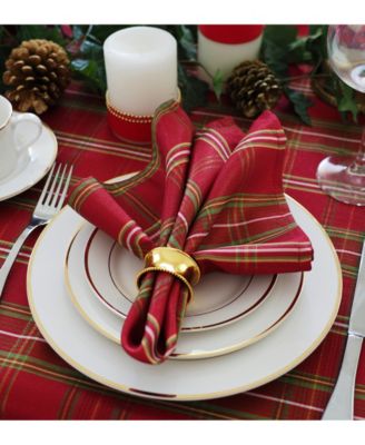 Shimmering Plaid Napkins, Set of 4