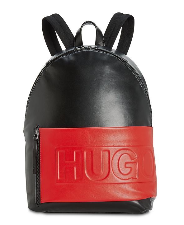 Hugo Boss Men's Hero Colorblocked Leather Backpack ...