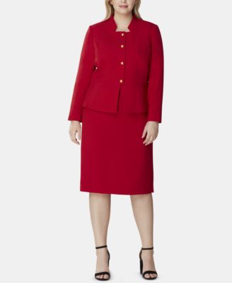 Tahari ASL - Plus Size Flare-Sleeve Pantsuit