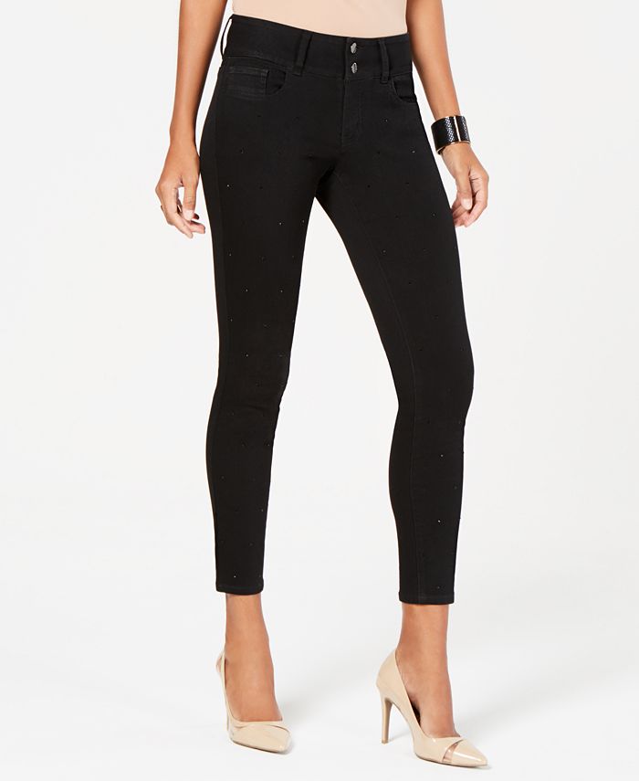 Thalia Sodi Rhinestone-Embellished Skinny Jeans, Created for Macy's ...