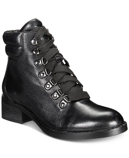 New Gentle Souls Kenneth Cole Brooklyn Lace Up Black Ankle Boot Women's Size 7
