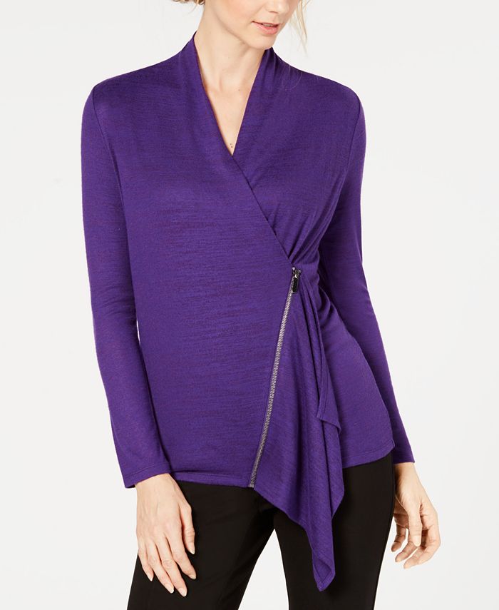 Alfani Asymmetrical Zip Top Created for Macy s Macy s