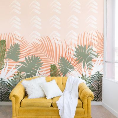 Deny Designs - Marta Barragan Camarasa Jungle tropical plants pastel I Wall Mural
