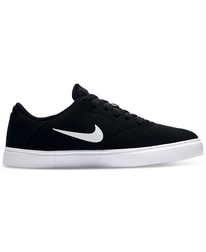 Nike Boys' SB Check Canvas Skateboarding Sneakers from Finish Line - Macy's