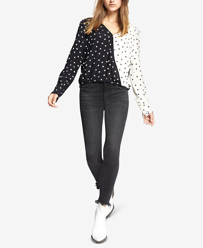 Sanctuary Cori Half and Half Wrap Blouse Macy's