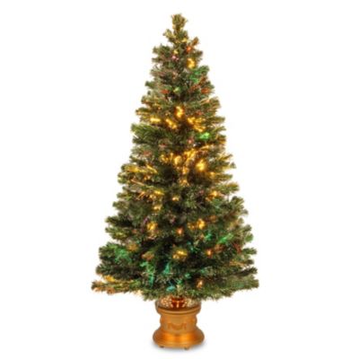 National Tree Company - National Tree 60" Fiber Optic Fireworks Evergreen Tree