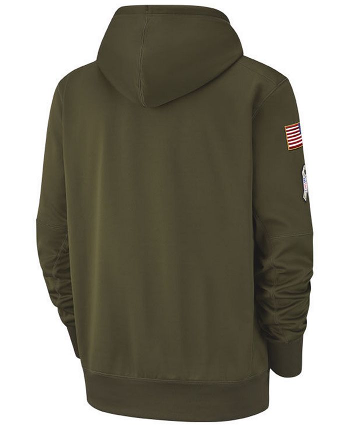 Nike Men's New England Patriots Salute To Service Therma Hoodie - Macy's