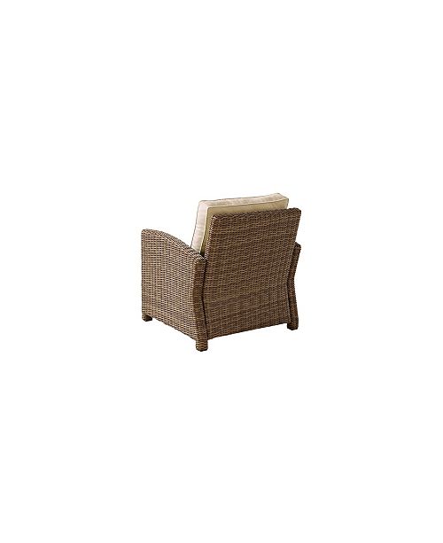 Crosley Bradenton Outdoor Wicker Arm Chair With Cushions & Reviews - Furniture - Macy&#39;s