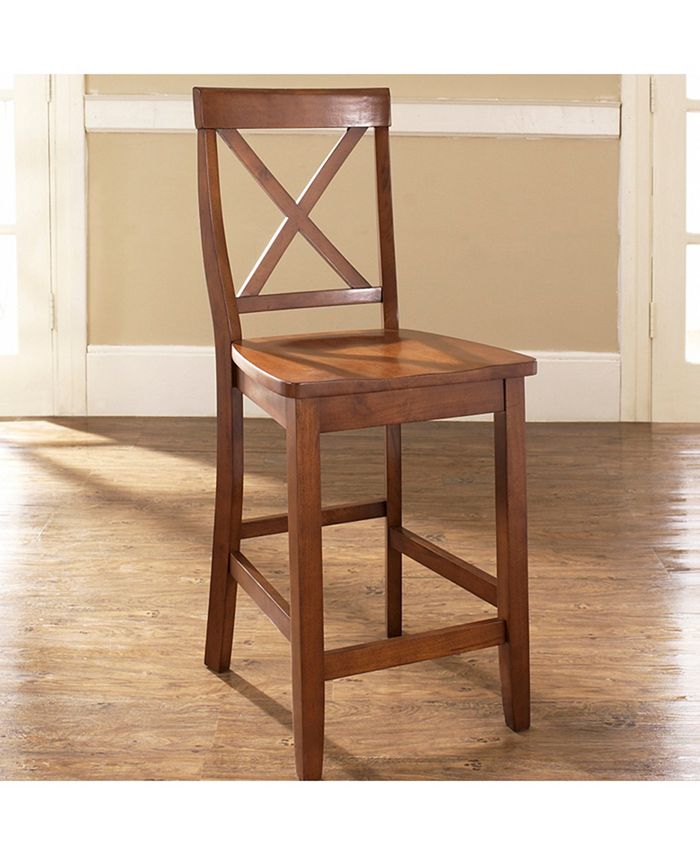 Crosley XBack Bar Stool With 24" Seat Height (Set Of 2) Macy's
