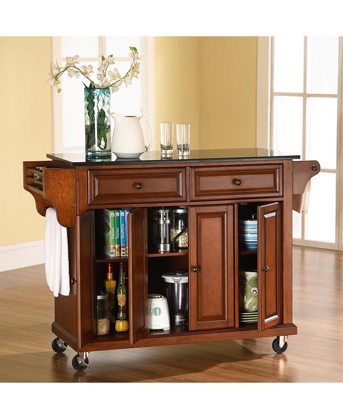 Crosley Solid Granite Top Kitchen Cart Island Macy's