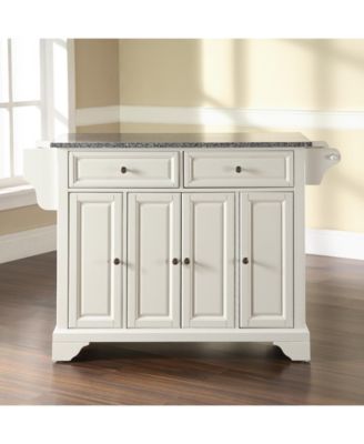 Lafayette Solid Granite Top Kitchen Island