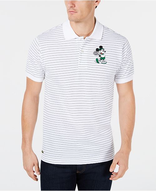 Lacoste Men's Disney Mickey Mouse Striped Polo & Reviews Polos Men