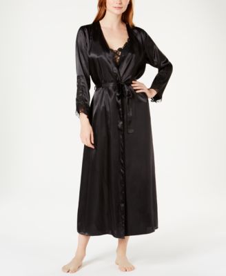 Stella Satin Venise Trim Gown and Robe Separates