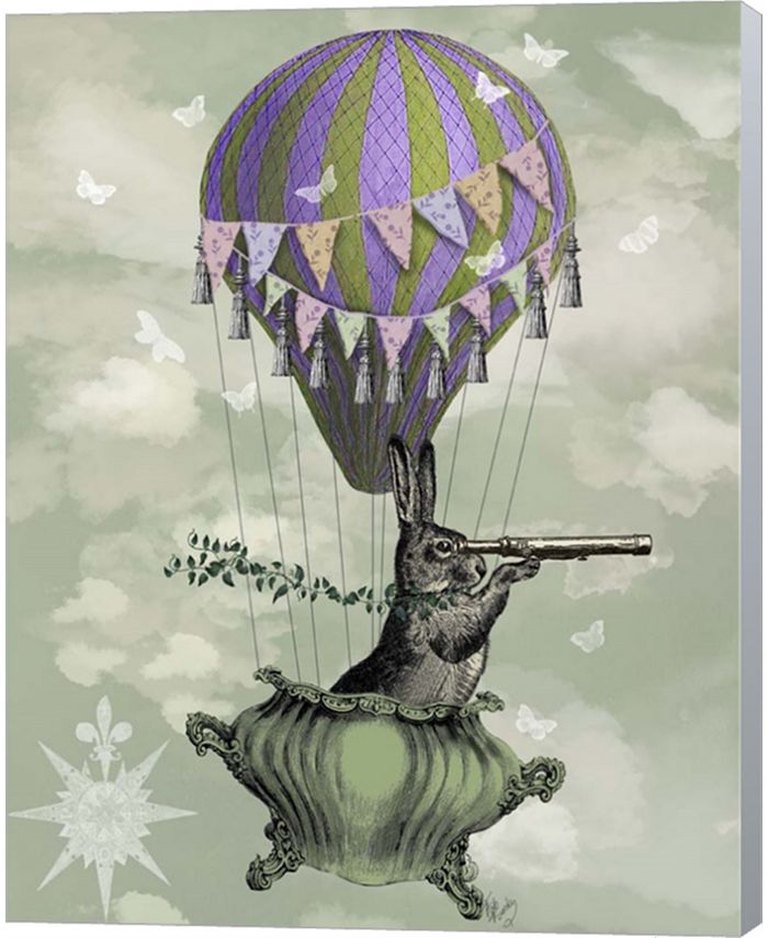 Metaverse Navigating Rabbit By Fab Funky Canvas Art - Macy's