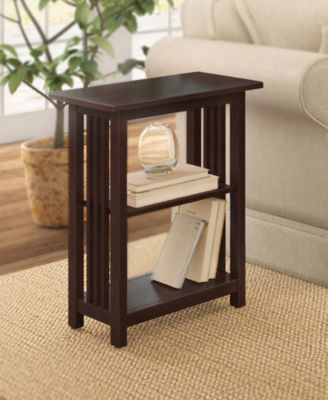 Mission 2 Shelf End Table, Espresso