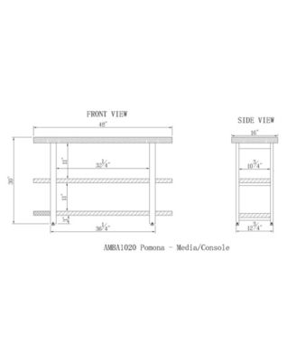 Pomona 48" Metal and Reclaimed Wood Media/Console Table