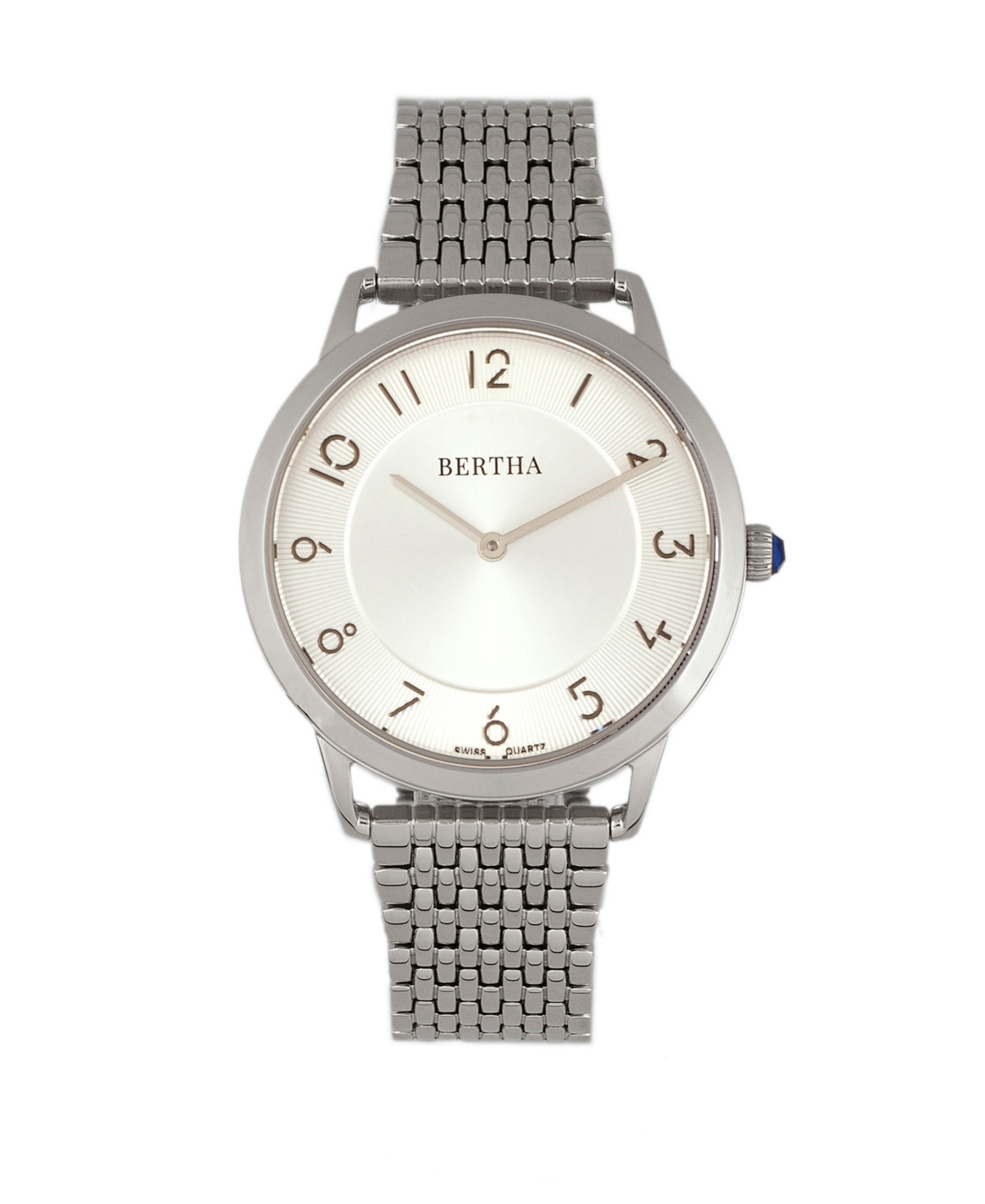 Quartz Abby Collection Silver Stainless Steel Watch 33Mm - Silver