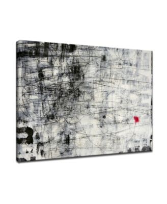 Ready2HangArt 'Released' Abstract Black and White Canvas Wall Art, 30x40"