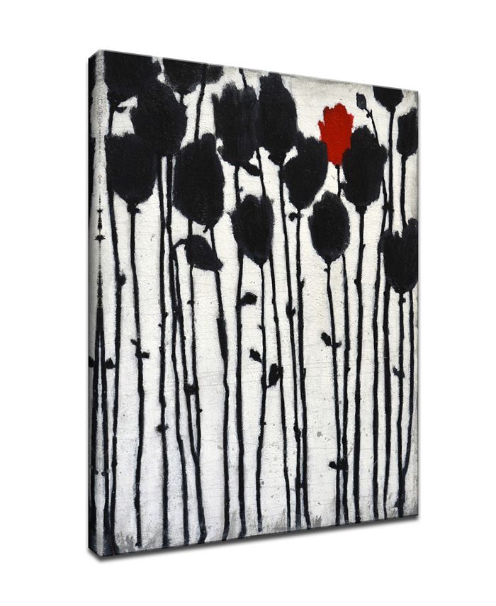 Ready2HangArt 'Conviction' Abstract Floral Canvas Wall Art, 40x30