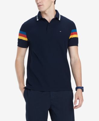 Tommy Hilfiger - Men's Jeremy Custom-Fit Stripe-Sleeve Polo