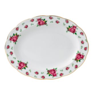 Royal Albert New Country Roses White Oval Platter - Macy's