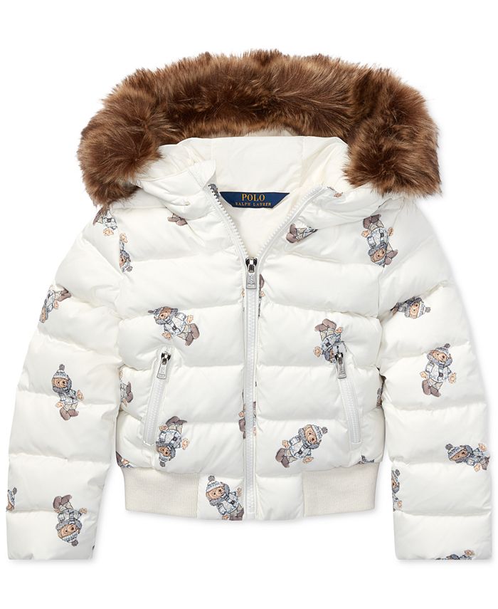 Polo Ralph Lauren Toddler Girls Polo Bear Down Jacket & Reviews 