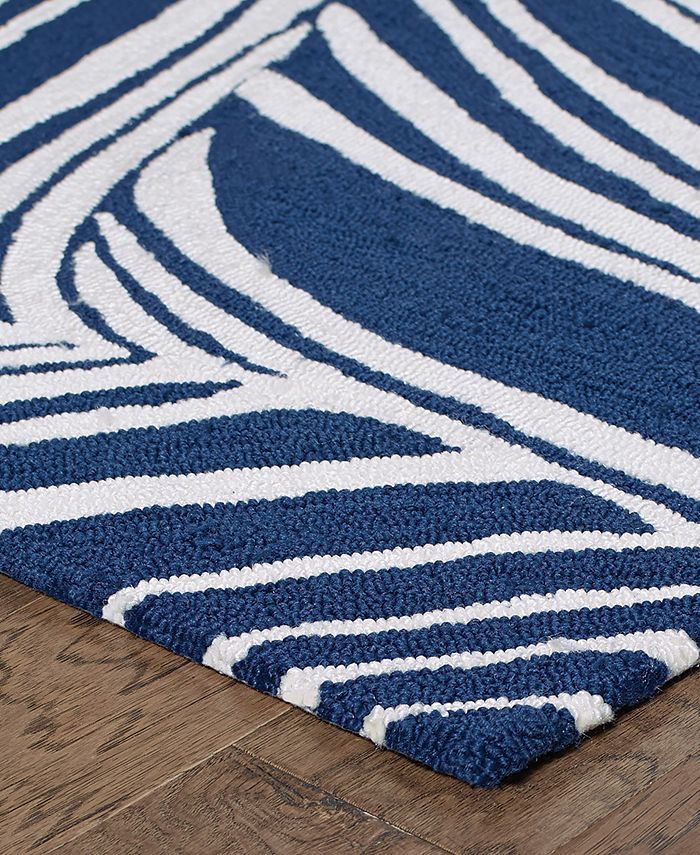 Tommy Bahama Home CLOSEOUT! Atrium Indoor/Outdoor 51105 Blue/Ivory 5' x