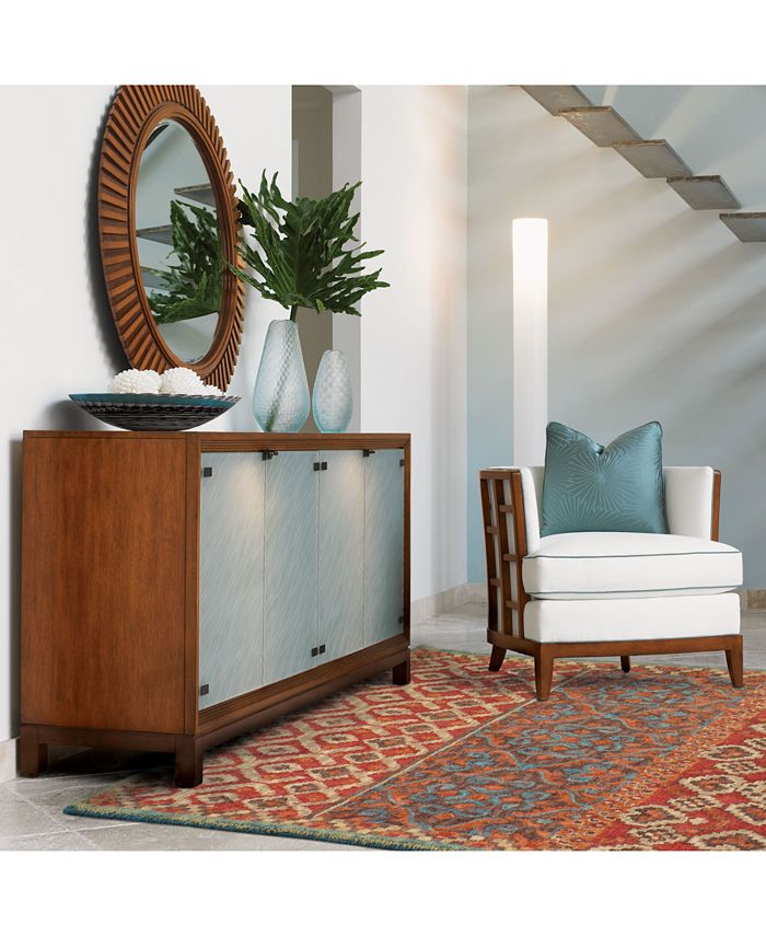 Tommy Bahama Home Jamison 53301 Red/Blue 5' x 8' Area Rug Macy's