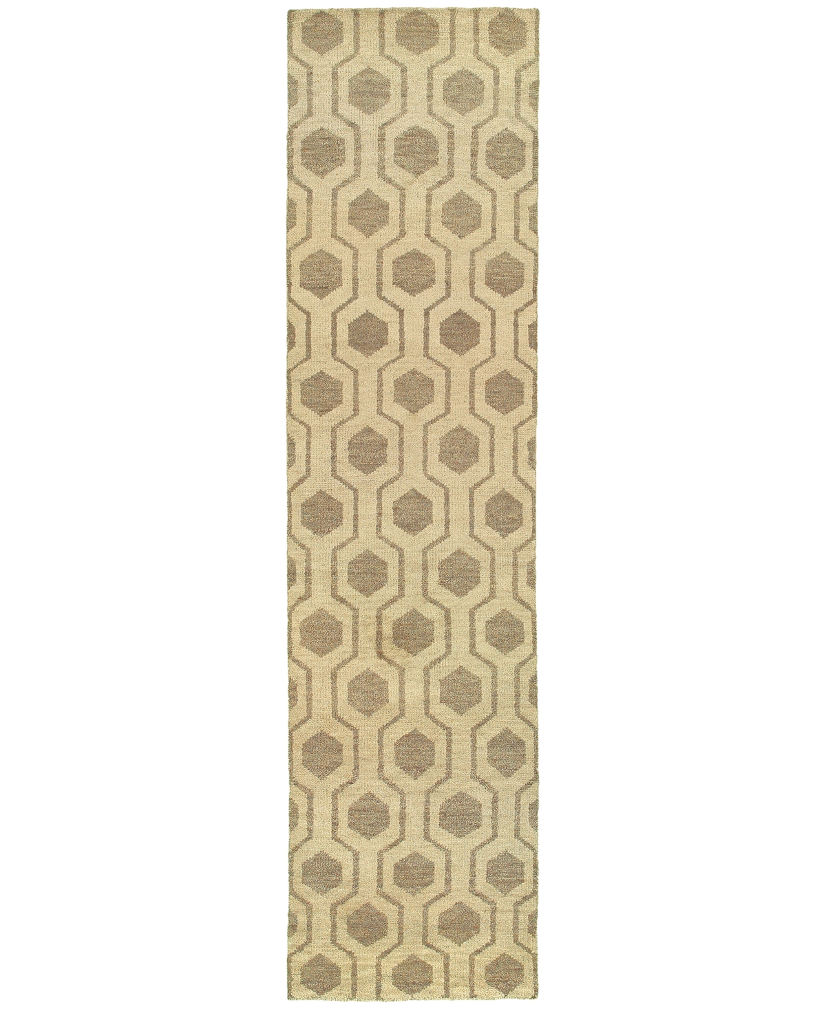 Oriental Weavers Closeout!  Maddox 56505 Beige/stone 2'6" X 10' Runner Area Rug In Tan,beige