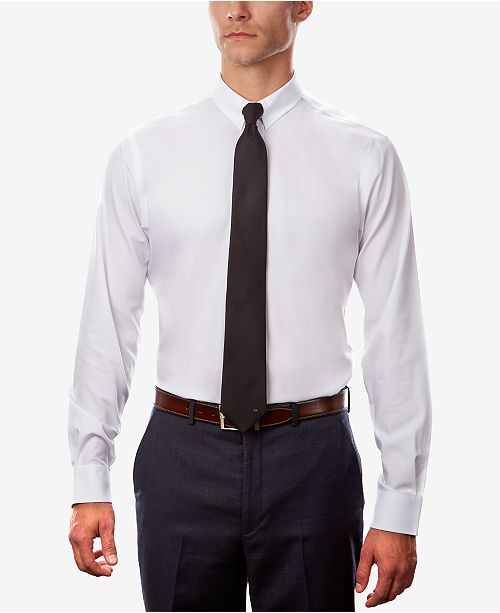 Tommy Hilfiger Men's Fitted TH Flex Cooling Stretch Performance White