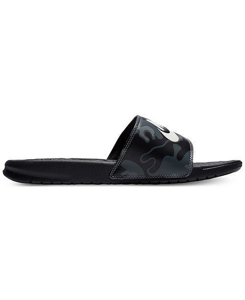 Nike Mens Benassi Just Do It Print Slide Sandals From Finish Line