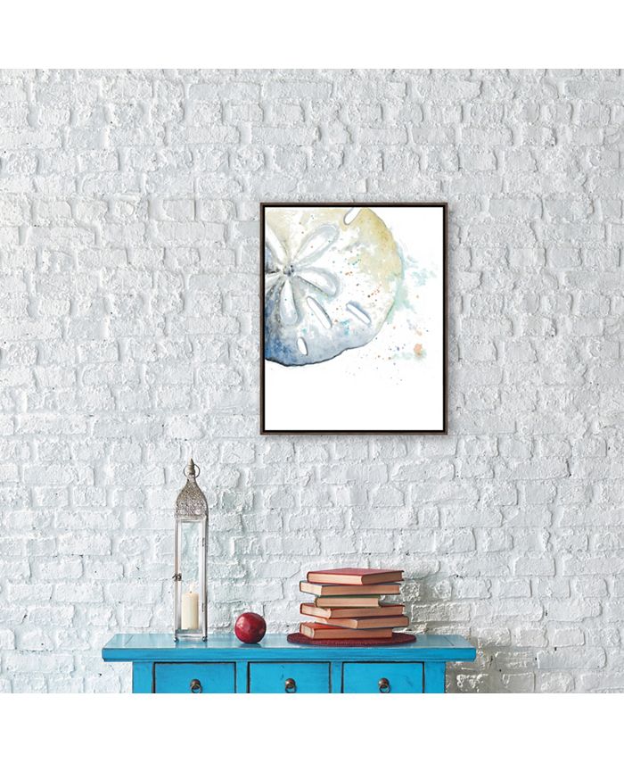 Artissimo Designs Sand Dollar Framed Printed Canvas Macy's