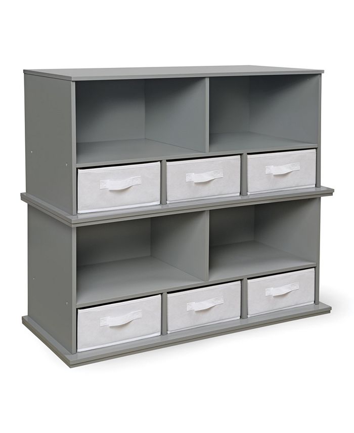 Badger Basket Stackable Shelf Storage Cubby With Three Baskets Macy's