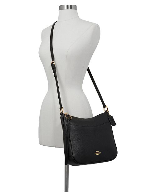 COACH Chaise Crossbody in Polished Pebble Leather & Reviews Handbags
