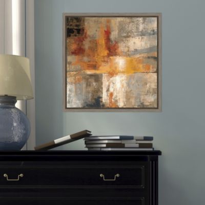 Silver and Amber Crop by Silvia Vassileva Canvas Framed Art