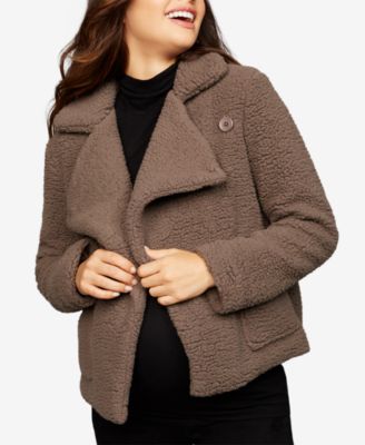 BB Dakota - Maternity Faux-Fur Jacket