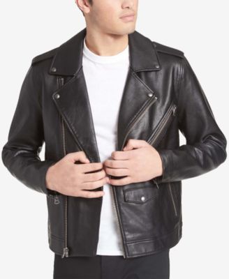 levi's men's faux leather motorcycle jacket