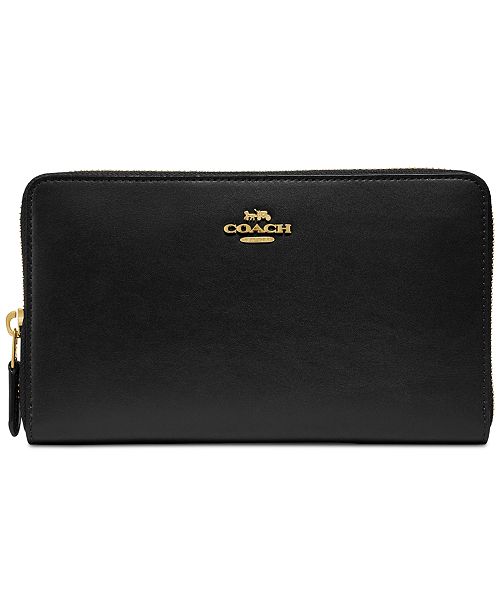 COACH Continental Wallet in Refined Leather & Reviews ...