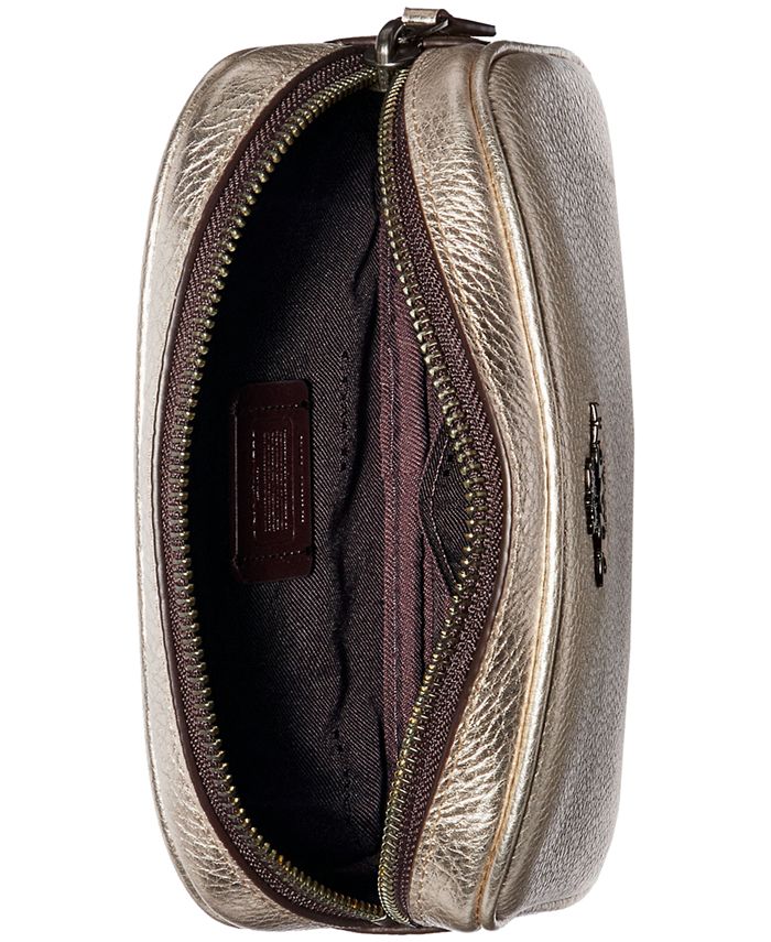 COACH Metallic Belt Bag in Pebble Leather Macy's