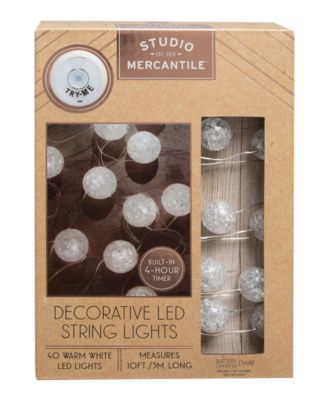 Studio Mercantile LED Micro Balls Shimmer 10ft String Lights