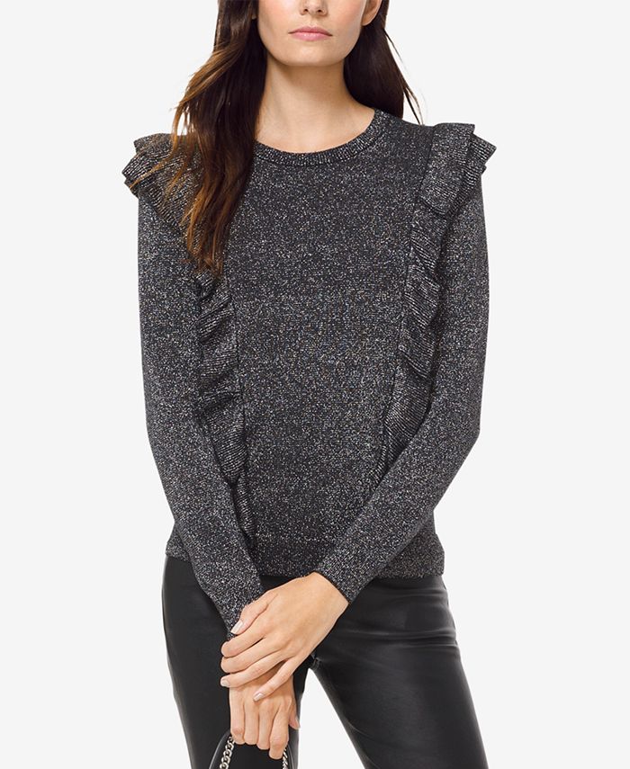 Michael kors sale metallic sweater