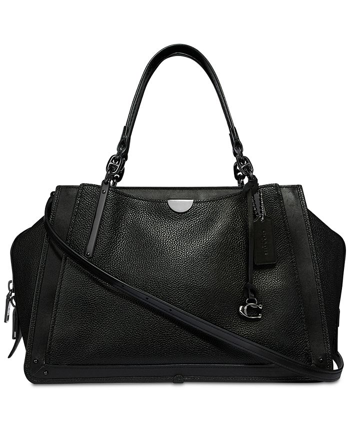 COACH Dreamer 36 Satchel in Polished Pebble Leather Macy s
