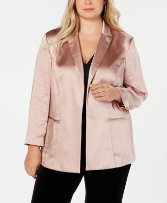 macy's plus size blazers